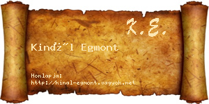 Kinál Egmont névjegykártya